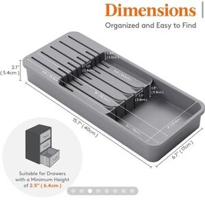 Gray Knives Organizer